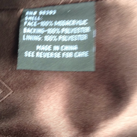 FINAL PRICE!!PAMELA MC COY BROWN FAUX FUR COAT EUC - Picture 8 of 8